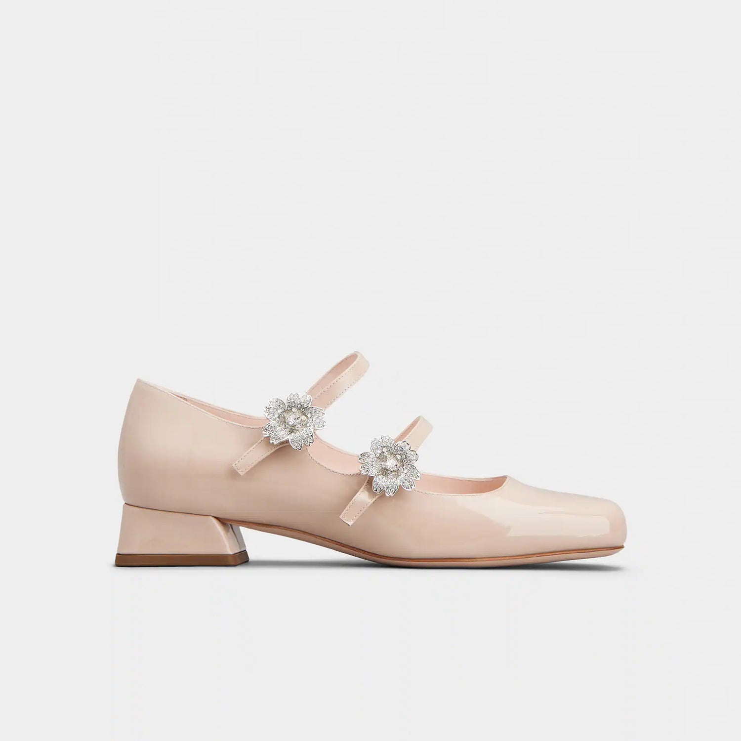 Bouquet Strass Babies Ballerinas in Patent Leather