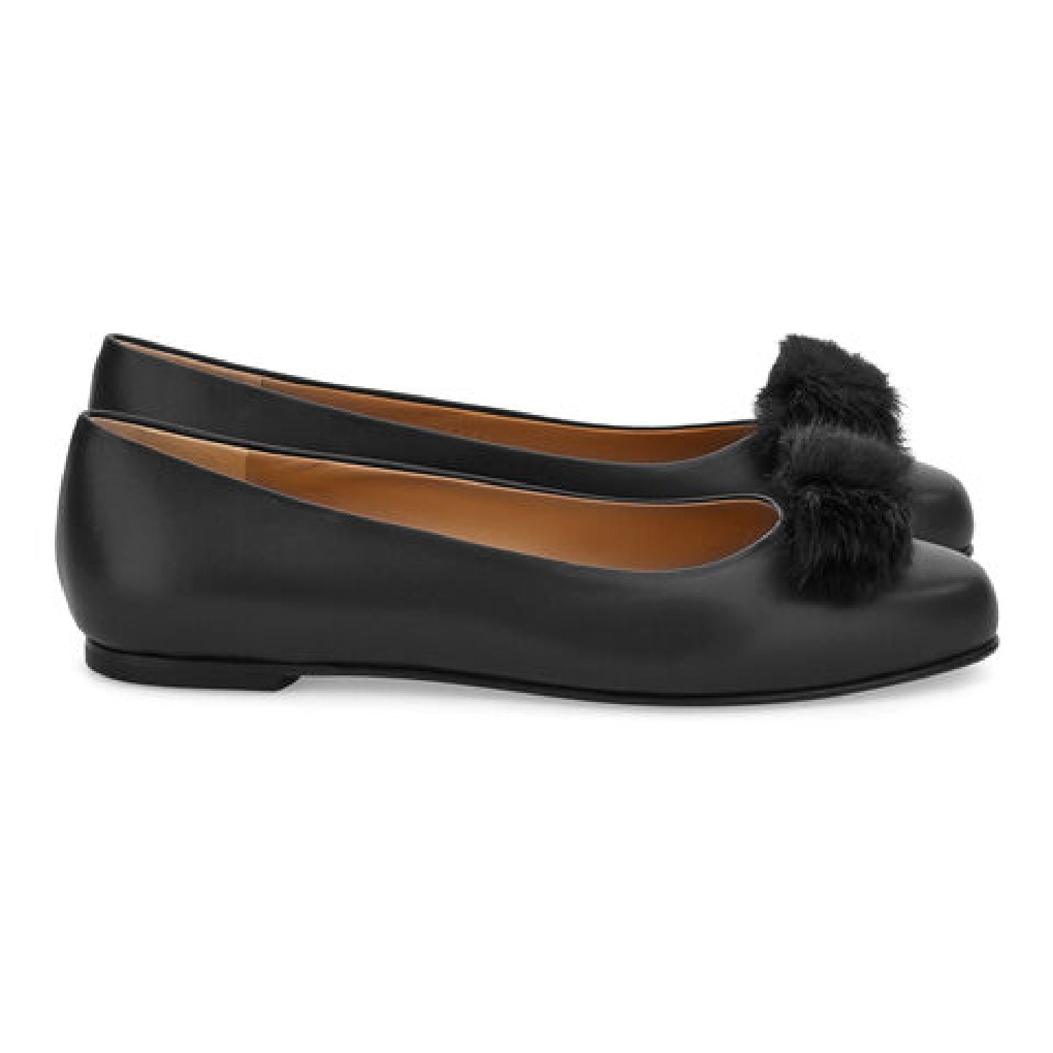 Vara Fur Ballet Flat