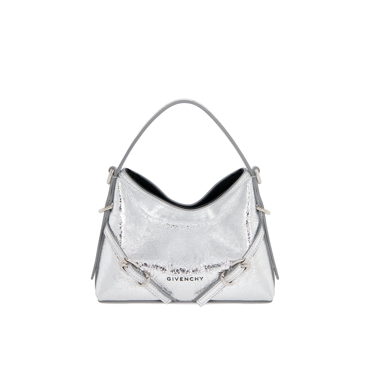 Nano Voyou Bag in Laminated Leather