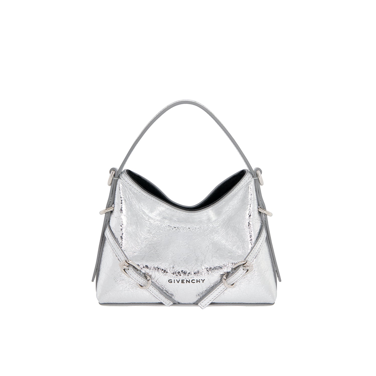 Nano Voyou Bag in Laminated Leather