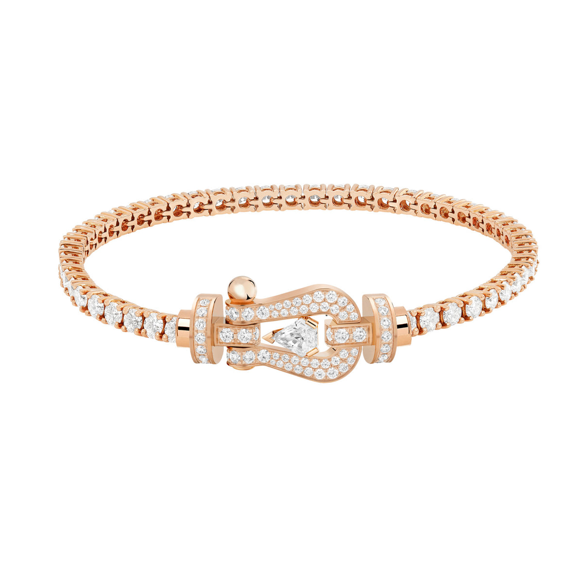 Force 10 Hero Cut Pink Gold Diamond Bracelet