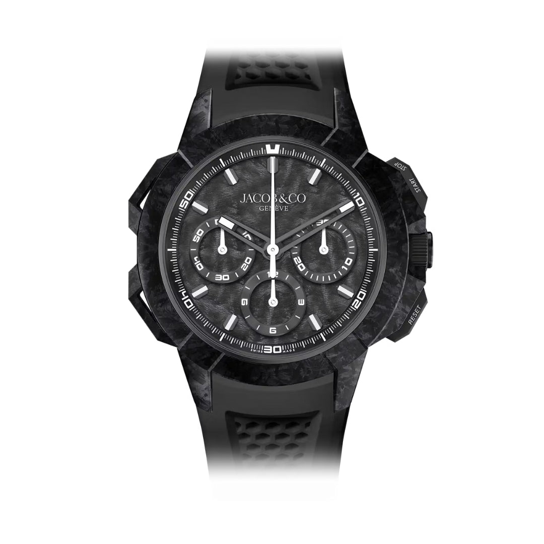 Jacob & Co. Epic X Chrono Tri-Compax Forged Carbon 44mm