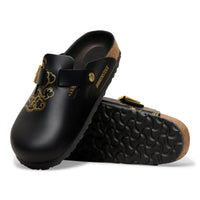 Boston CNY Print Natural Leather Black