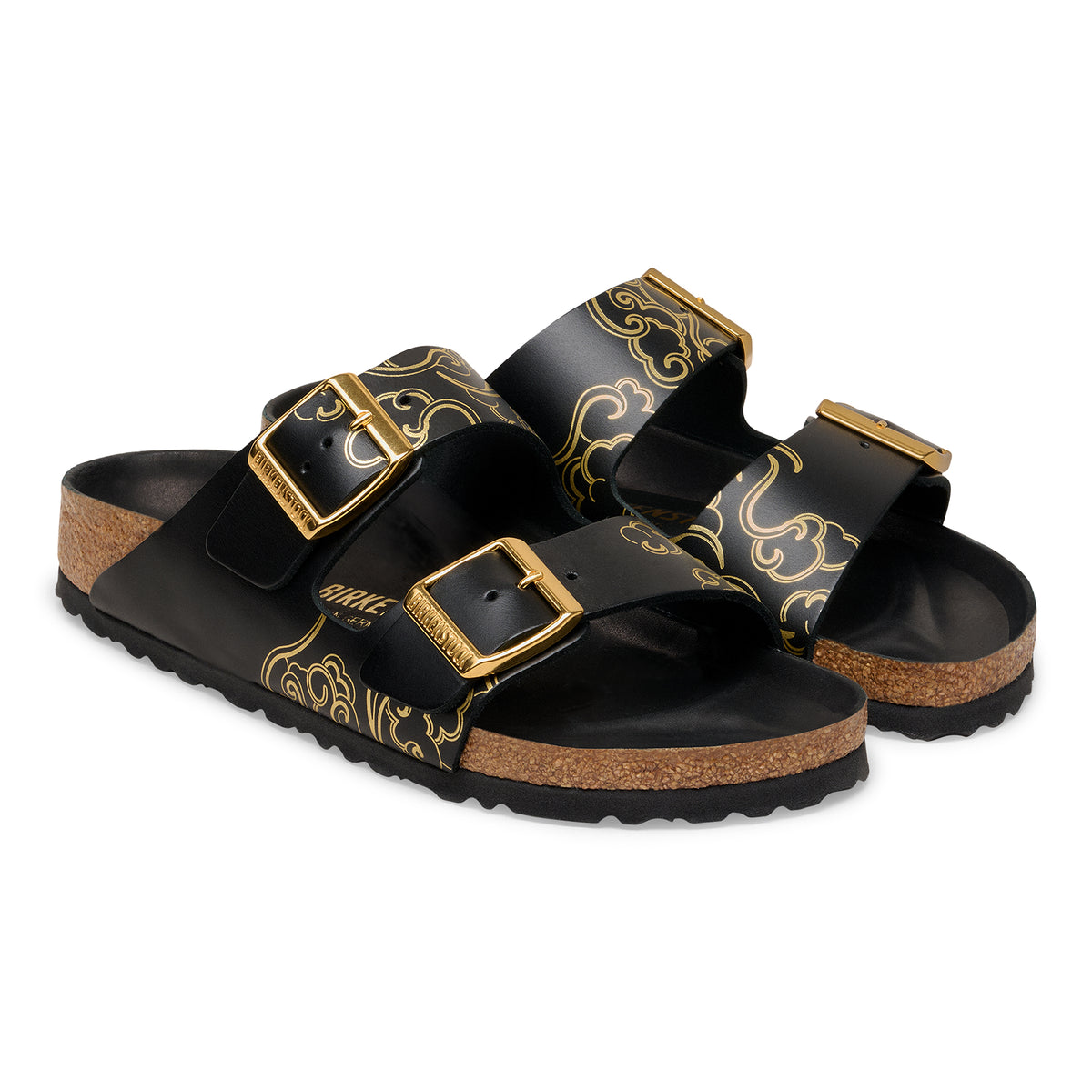 Arizona CNY Print Natural Leather Black