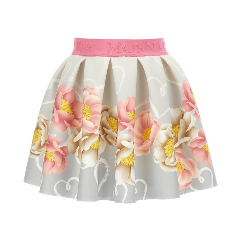 Floral neoprene skirt