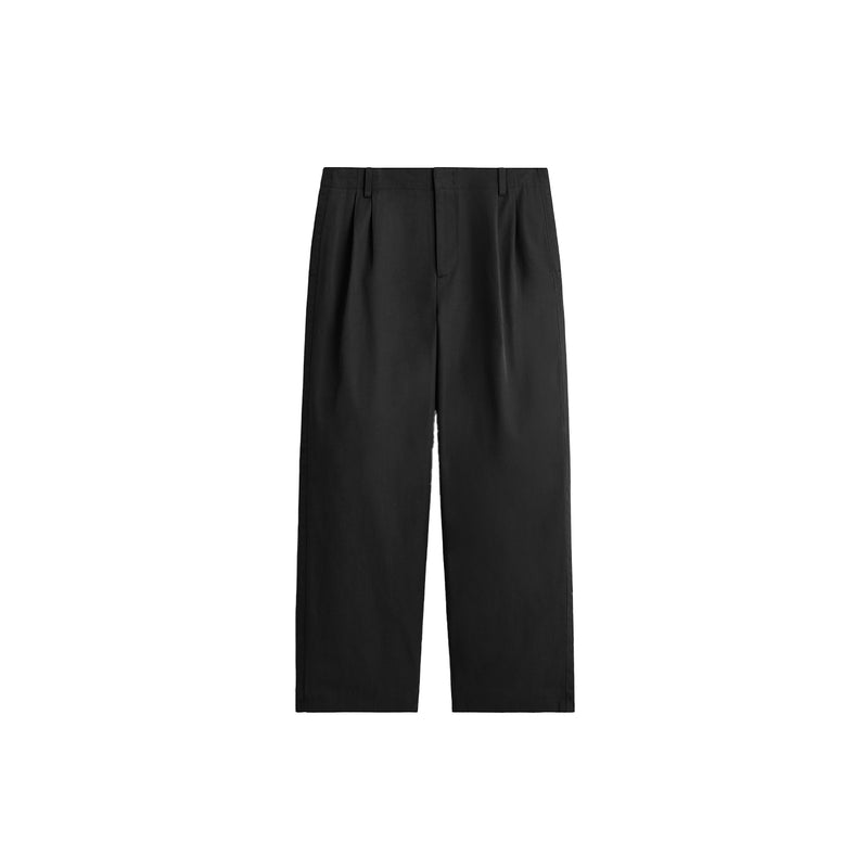1304894002 Pleated Leated Wide-Leg Trousers
