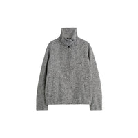 1309654001 Wool-Tweed Funnel-Neck Jacket