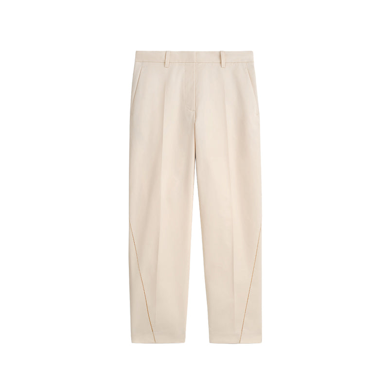 Embroided Cotton Trousers