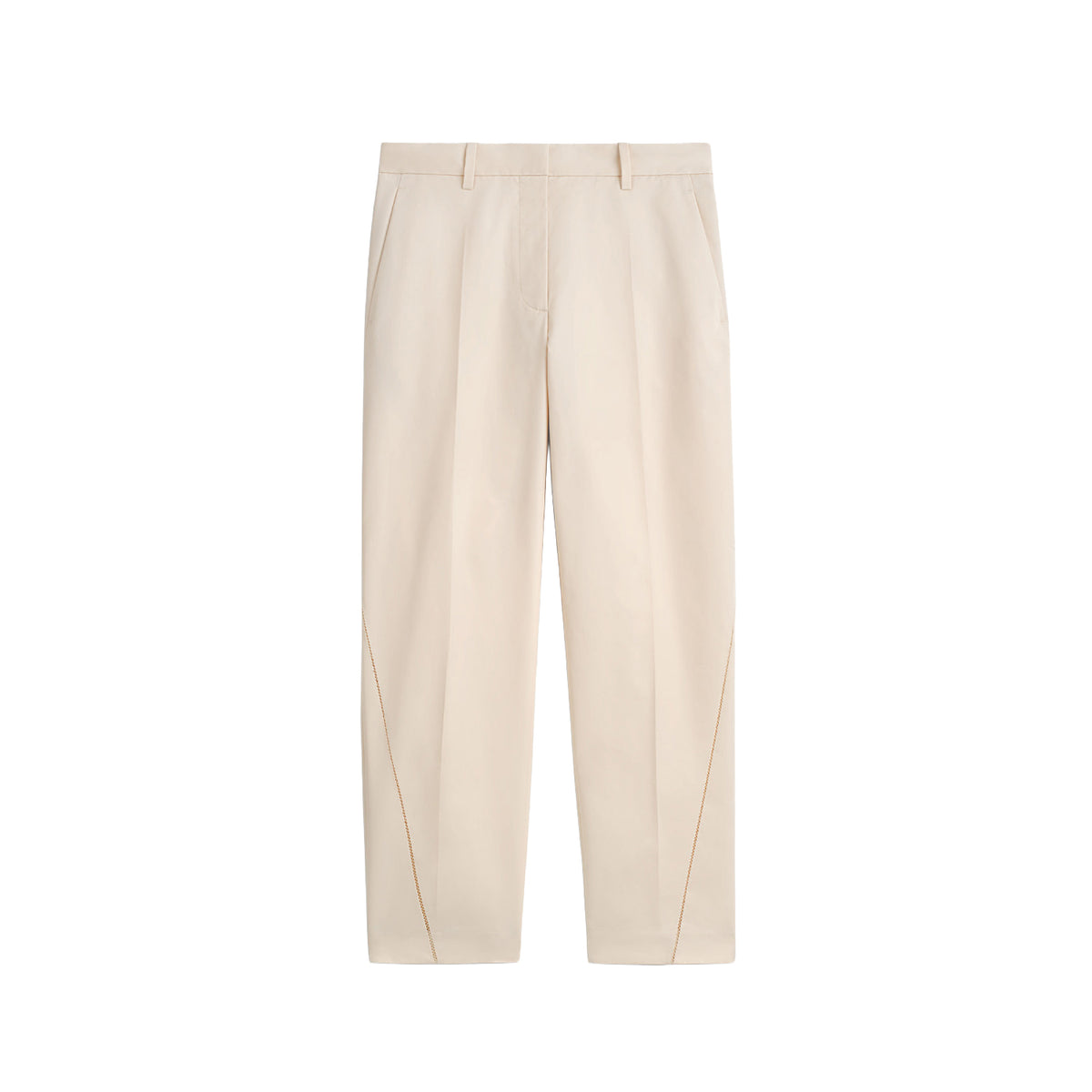 Embroided Cotton Trousers