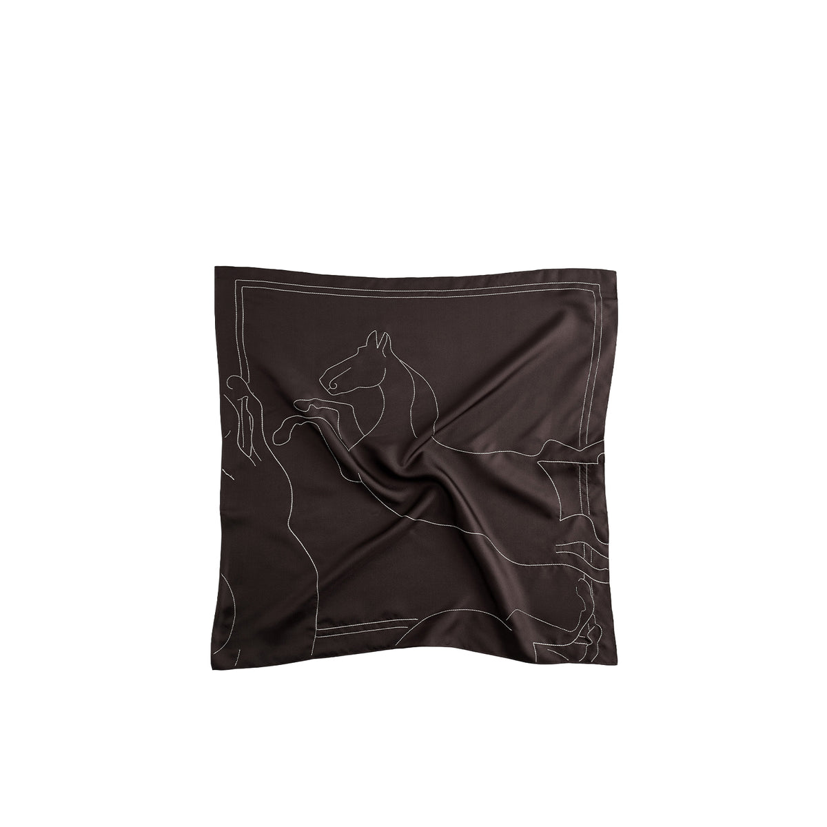 Embroided Silk Scarf