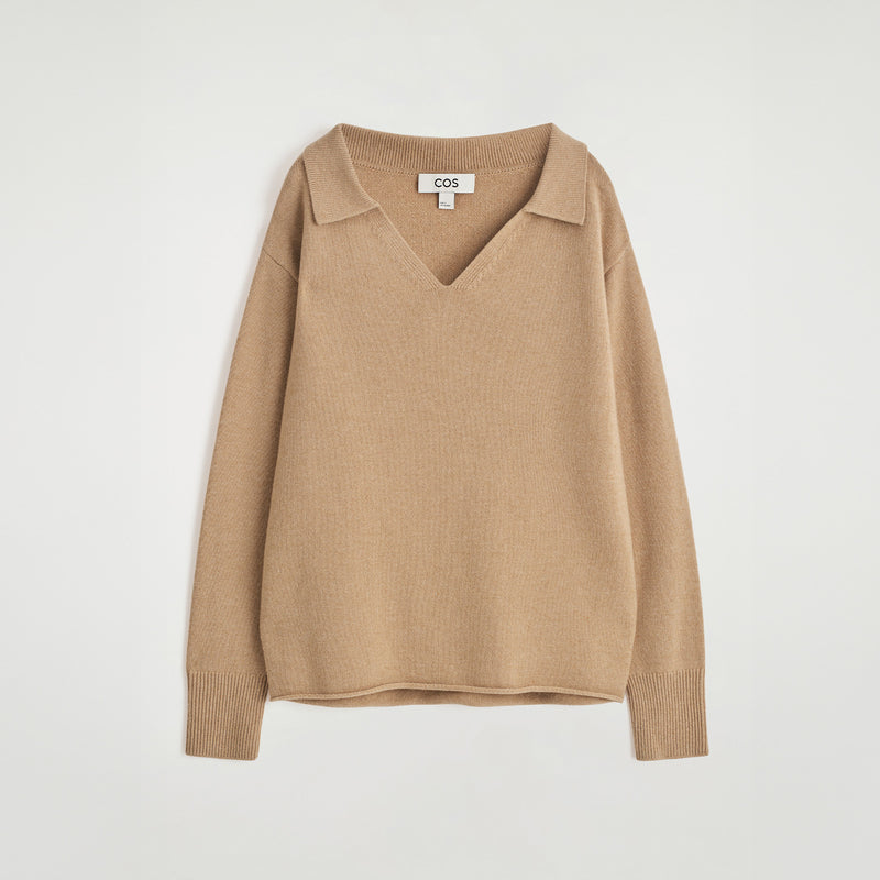 Merino Wool Polo Jumper 1296700002