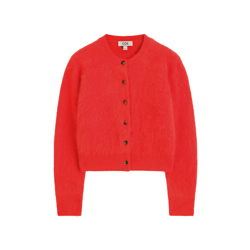 Brushed Merino Wool Cardigan