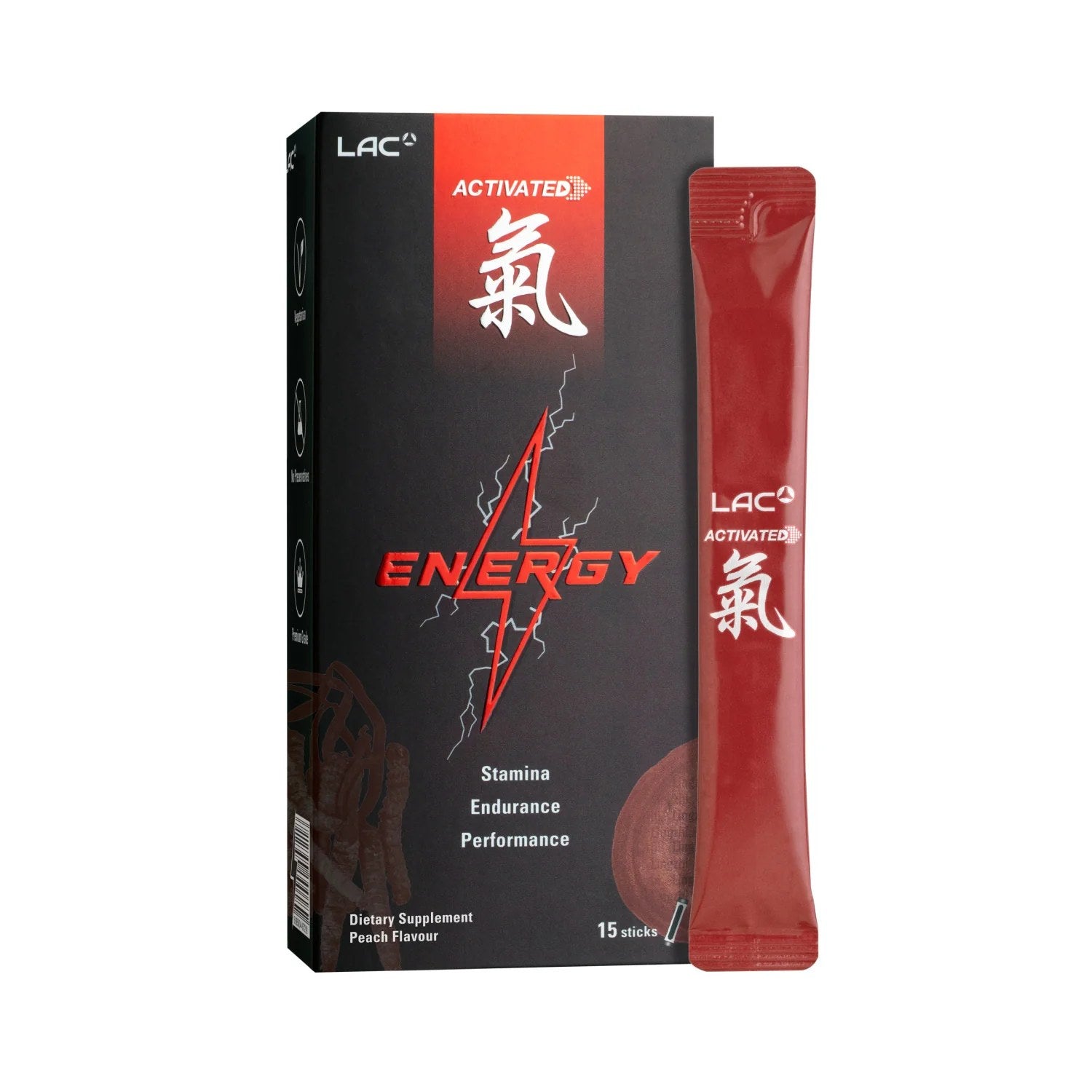 LAC Activated® Zhi® Energy (15 Sticks)