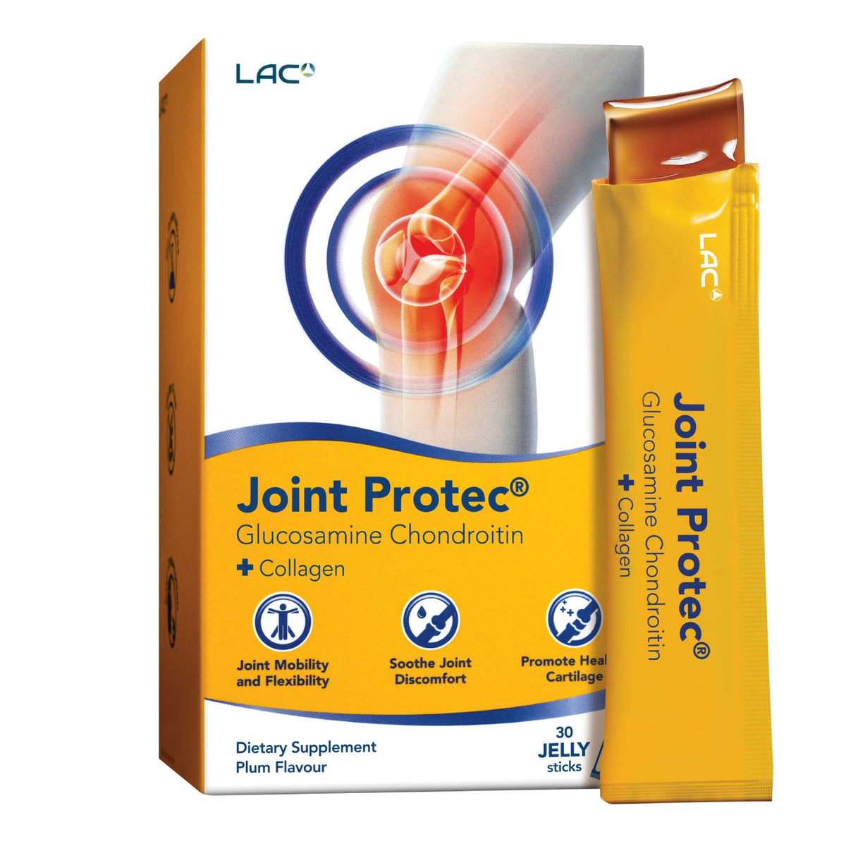 LAC Joint Protec™ Glucosamine Chondroitin + Collagen Jelly (30 sticks)