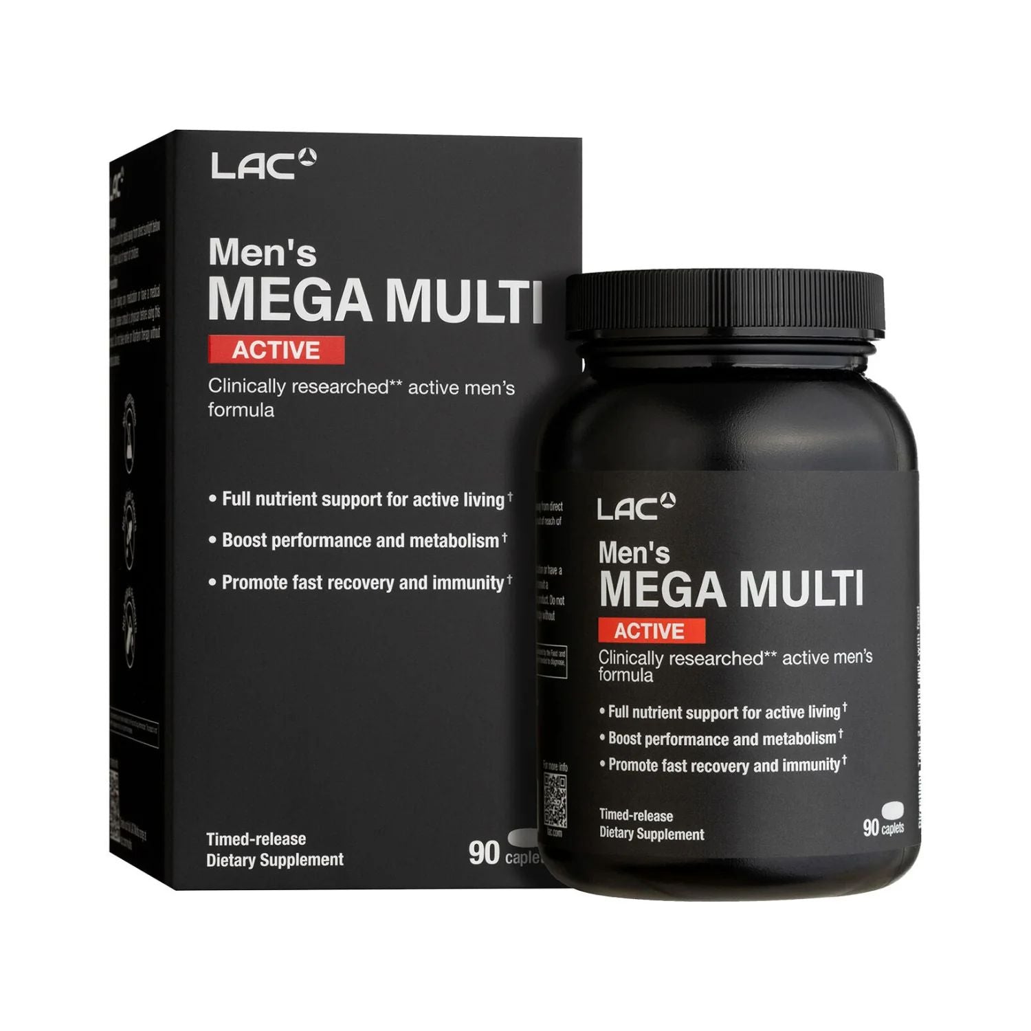 LAC Men's Mega Multi Active (90 Caplets)