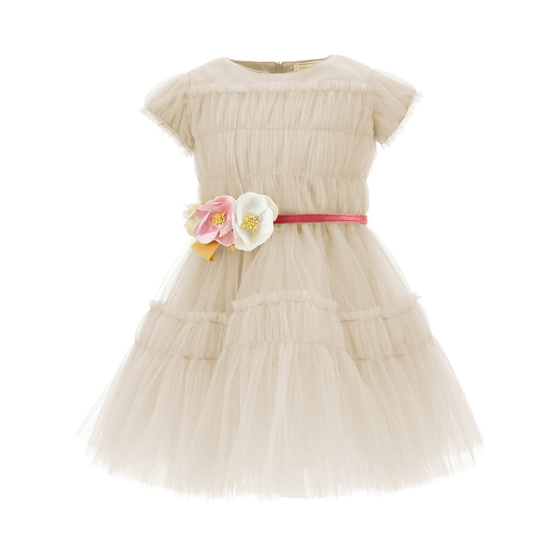 Rushed Tulle Dress