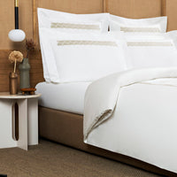 Basket Weave Embroidery duvet cover set