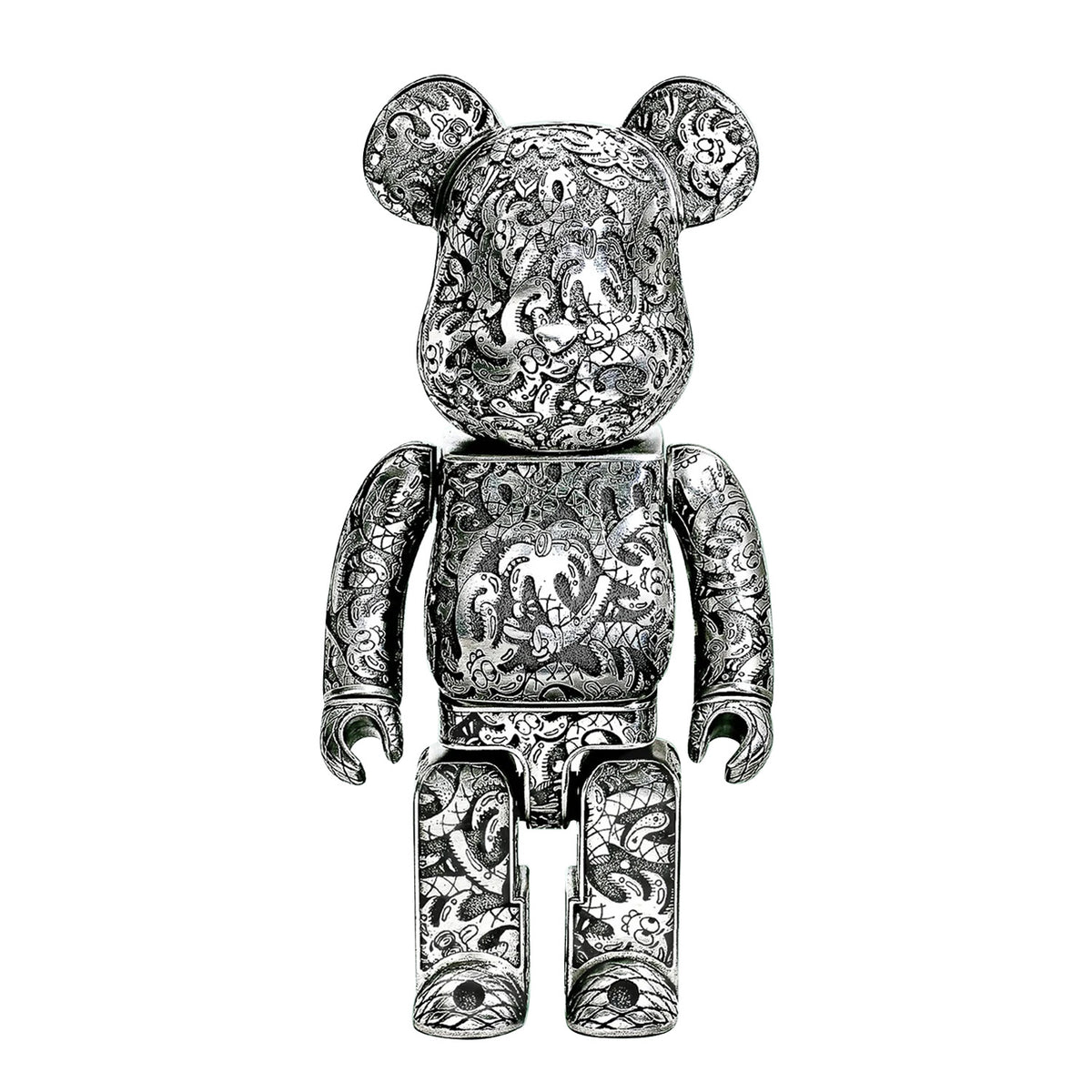BE@RBRICK Royal Selangor x Steven Harrington X ActionCity Silver 400%