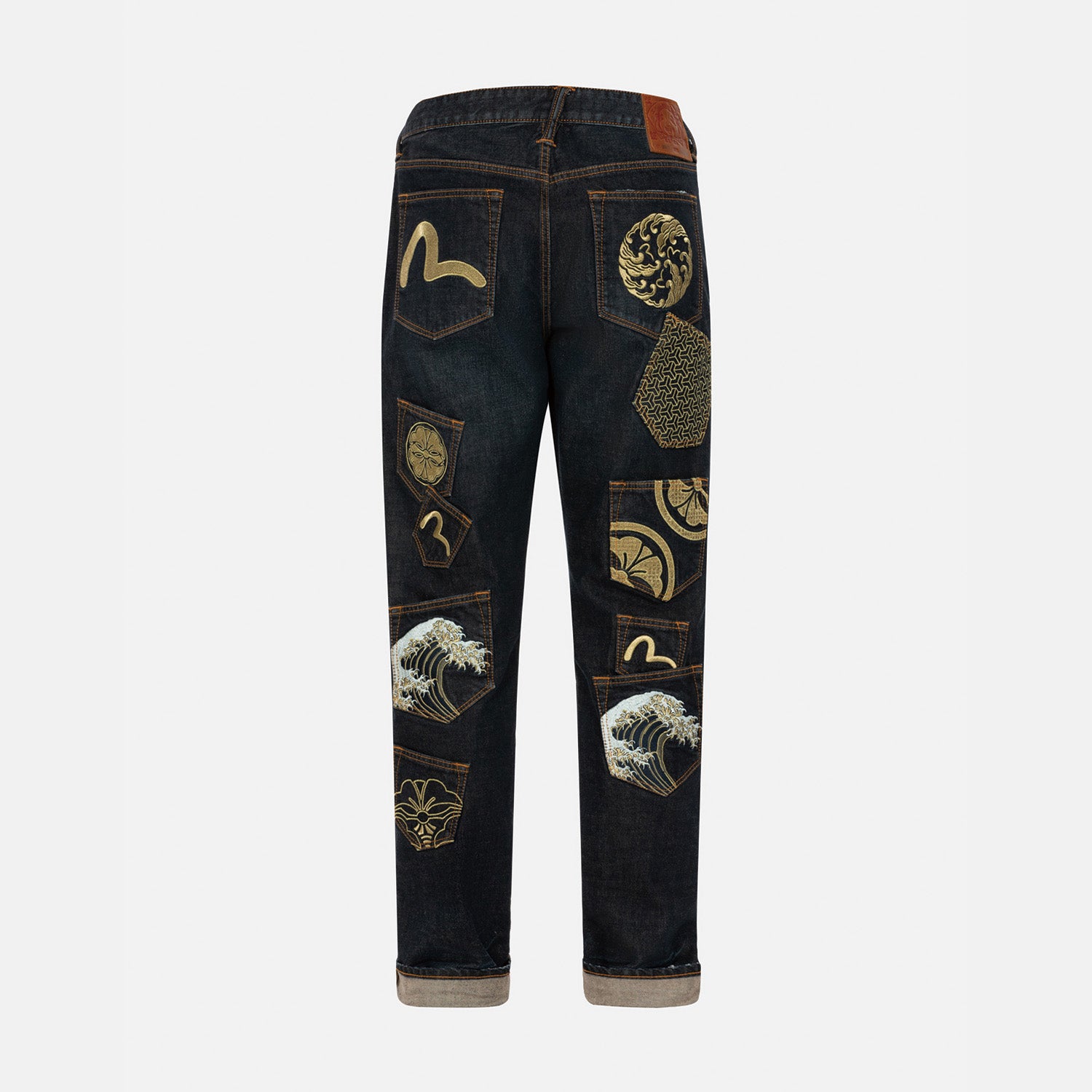 HT, Evisu Logos Emb & Multi-pocket Jeans