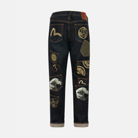 HT, Evisu Logos Emb & Multi-pocket Jeans