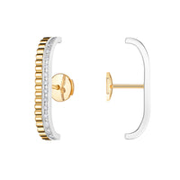 Stud Earrings Quatre Radiant Edition YG WG Diamonds