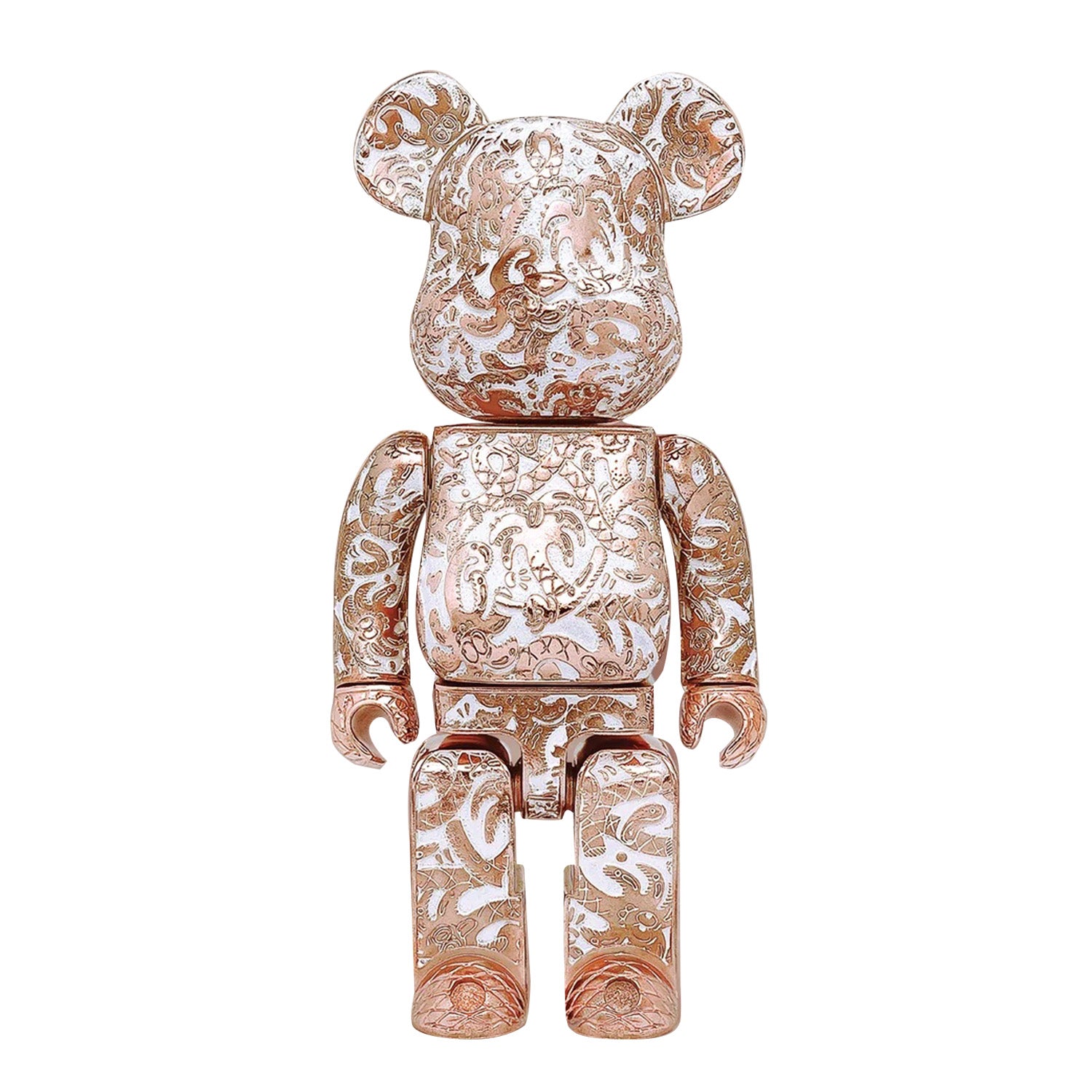 BE@RBRICK Royal Selangor x Steven Harrington X ActionCity Rose Gold 400%