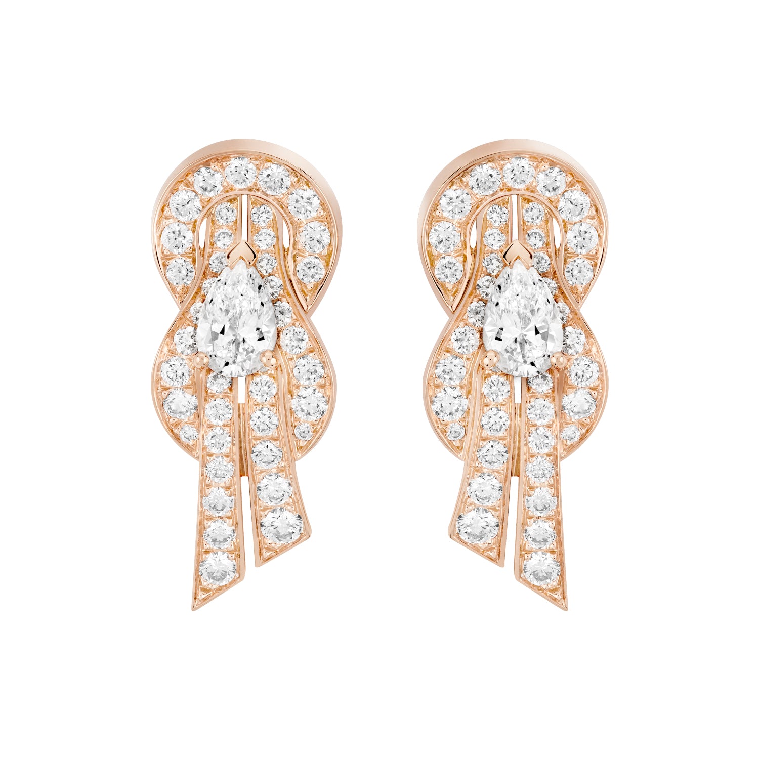 Fred Chance Infinie Pink Gold Earrings