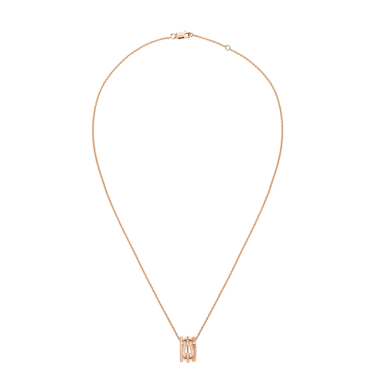Force 10 Rise Pink Gold Necklace