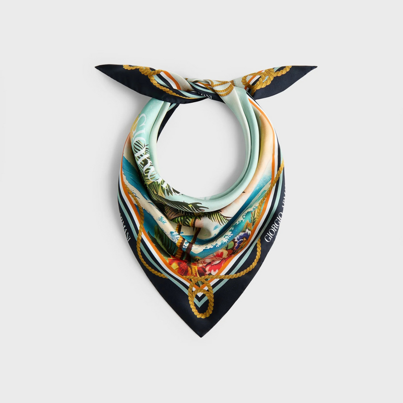 Giorgio Armani X Kith Scenic Print Bandana Scarft