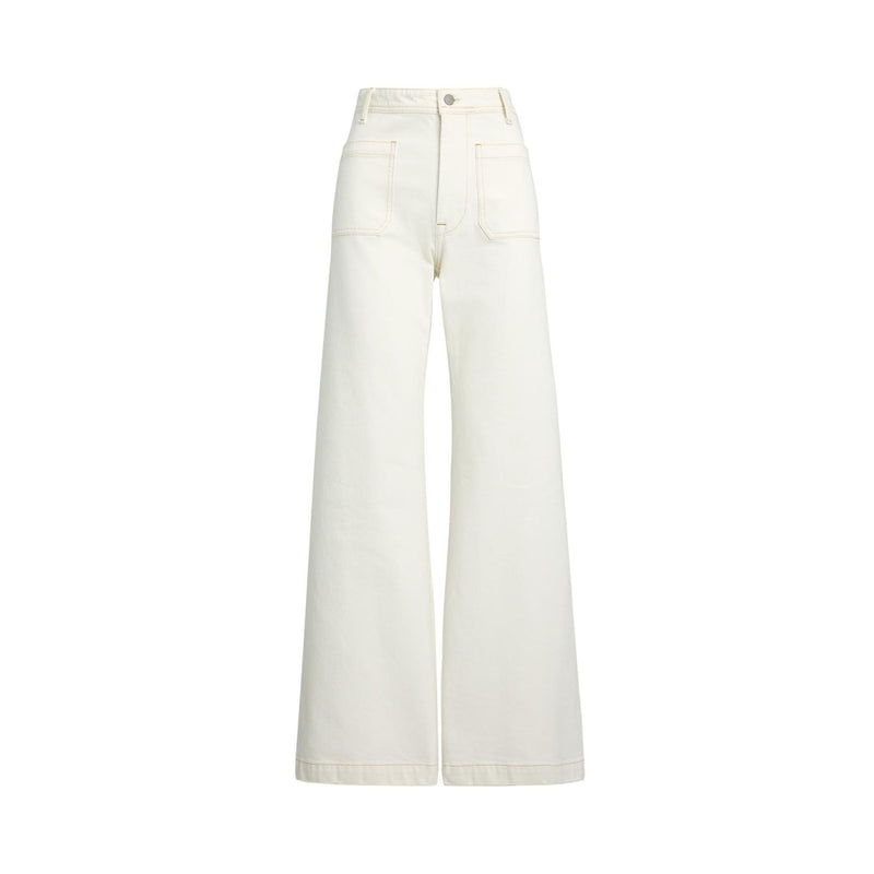 Denim Wide-Leg Sailor Pant