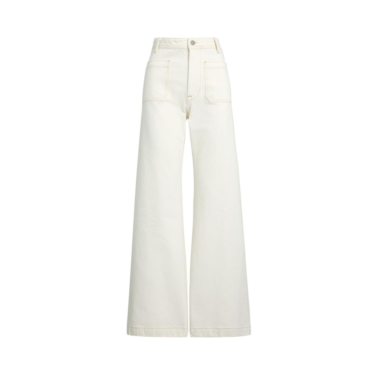 Denim Wide-Leg Sailor Pant