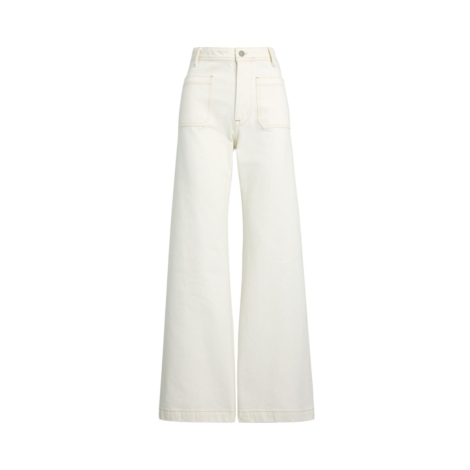 Denim Wide-Leg Sailor Pant