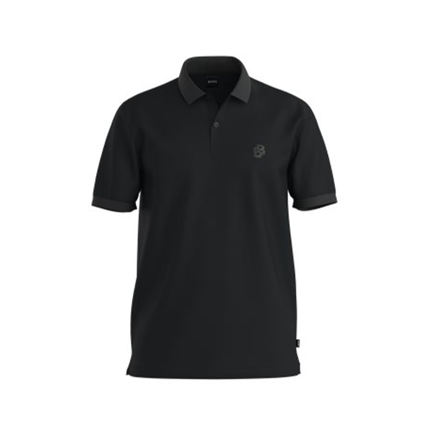 Mercerised-cotton polo shirt with Double B monogram