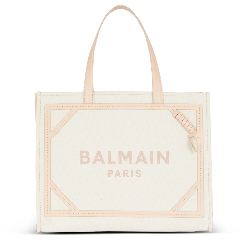 B-Army 42 Canvas and Smooth Leather Tote Bag