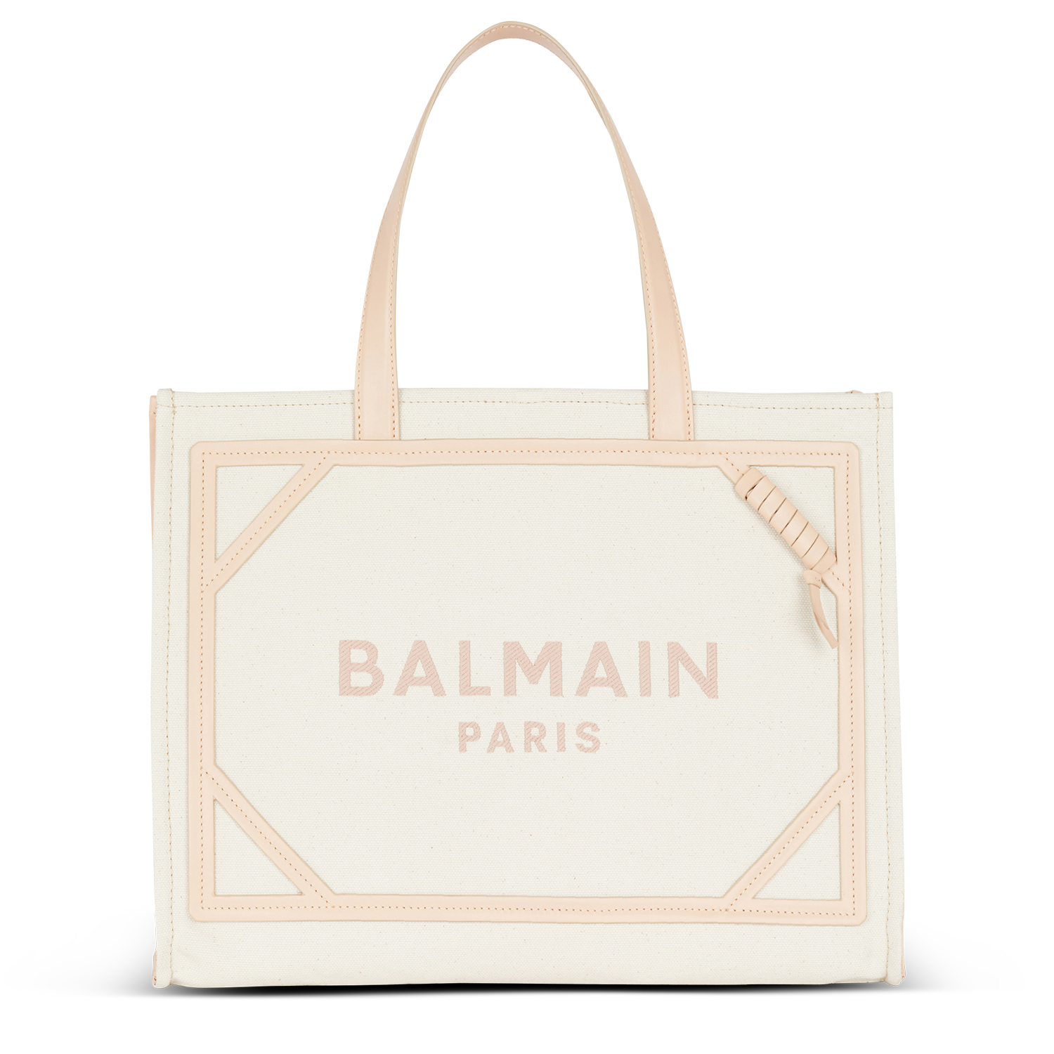 B-Army 42 Canvas and Smooth Leather Tote Bag