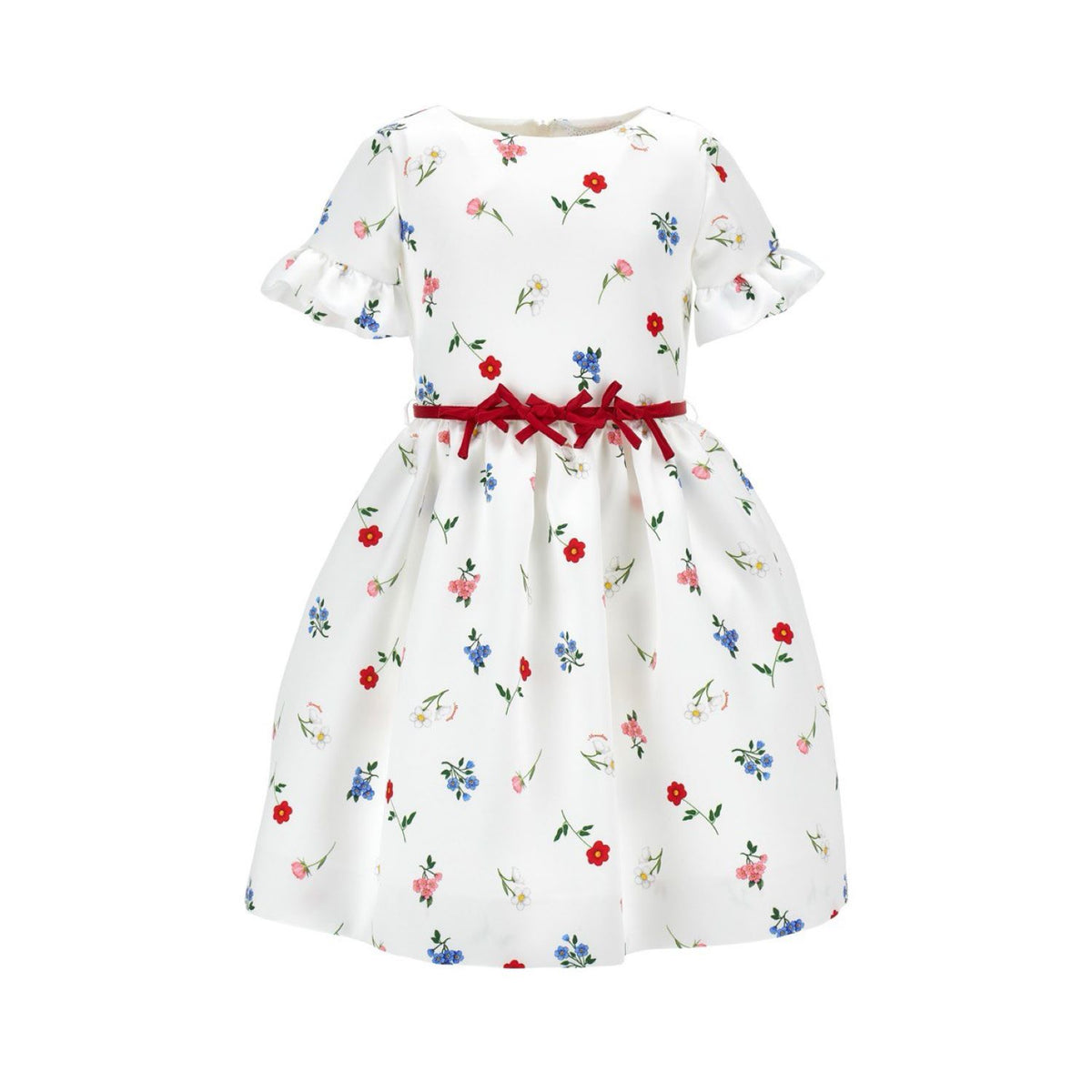 Floral Print Mikado Dress