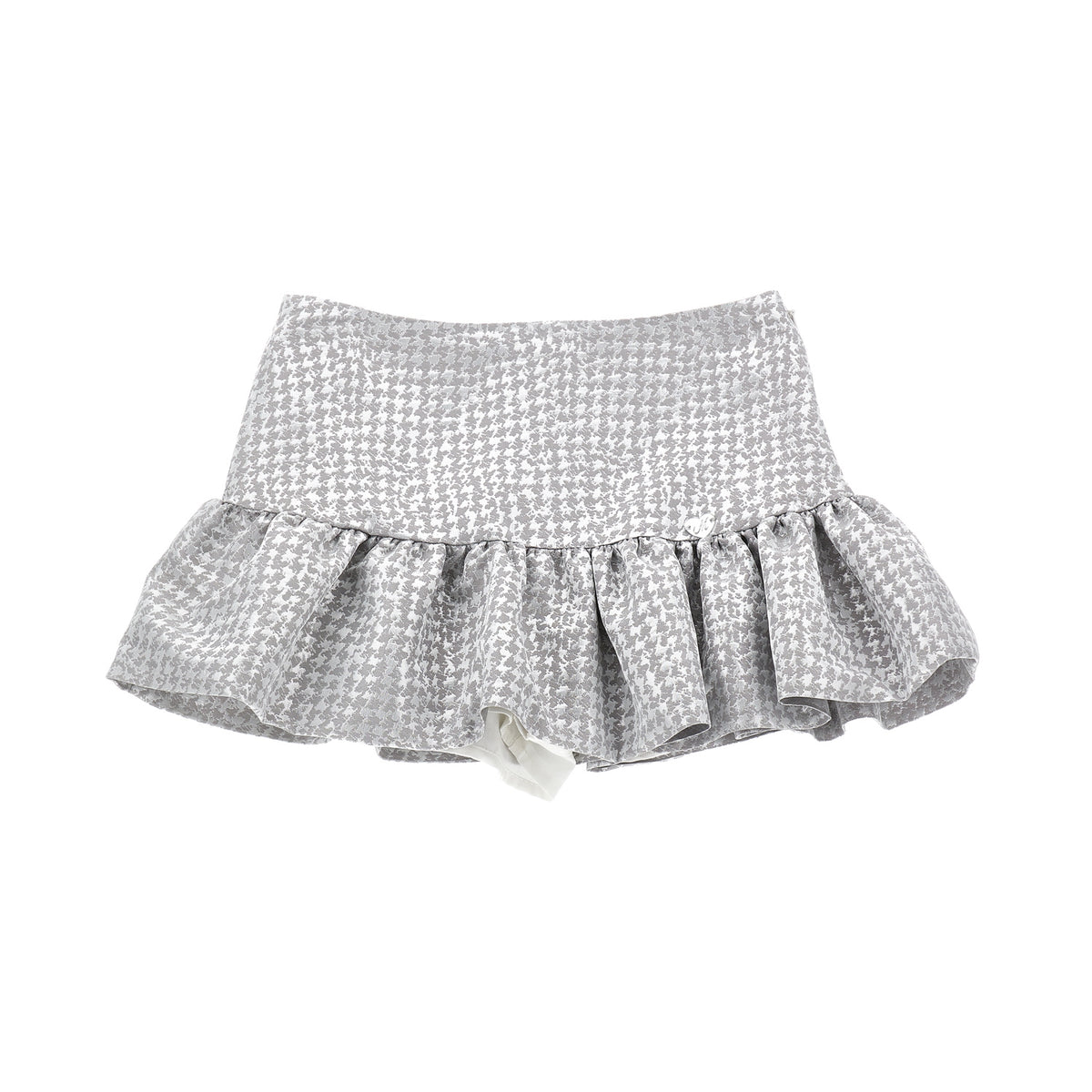 Houndstooth jacquard short skirt 71D703