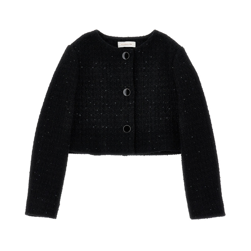 Bouclé Jacket with Sequins