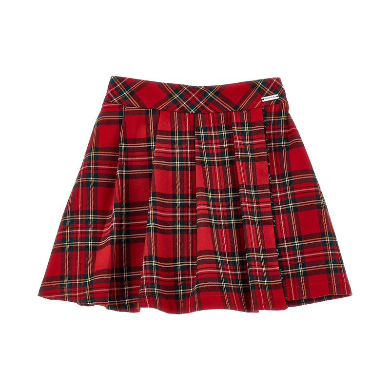 Pleated Tartan Skirt