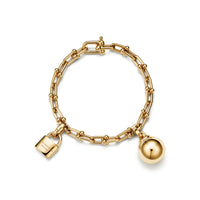 Tiffany HardWear Small Single Wrap Bracelet in Yellow Gold