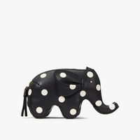 ELLIE POLKA DOT SMOOTH LEATHER ELEPHANT COIN PURSE