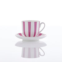 Tea for Two Teacup and Saucer in Pink