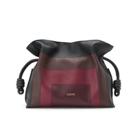 Flamenco Clutch Square in Black/Burgundy