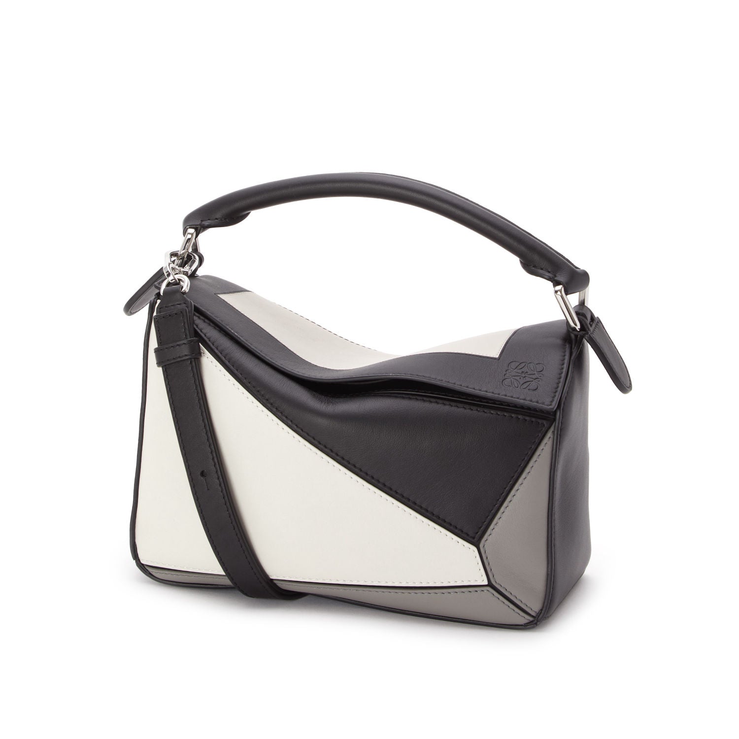 Small Puzzle Square in Grey / Light Ghost