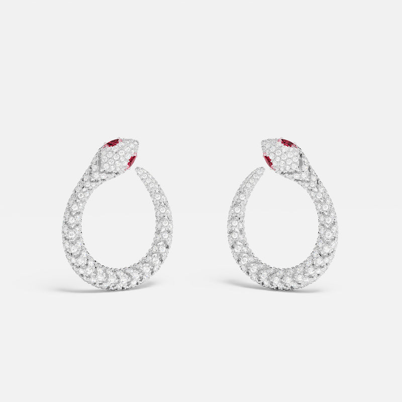 Pavé Kaa Earrings