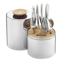 Essentiel 24-Piece Stainless Steel Flatware Set with Chest