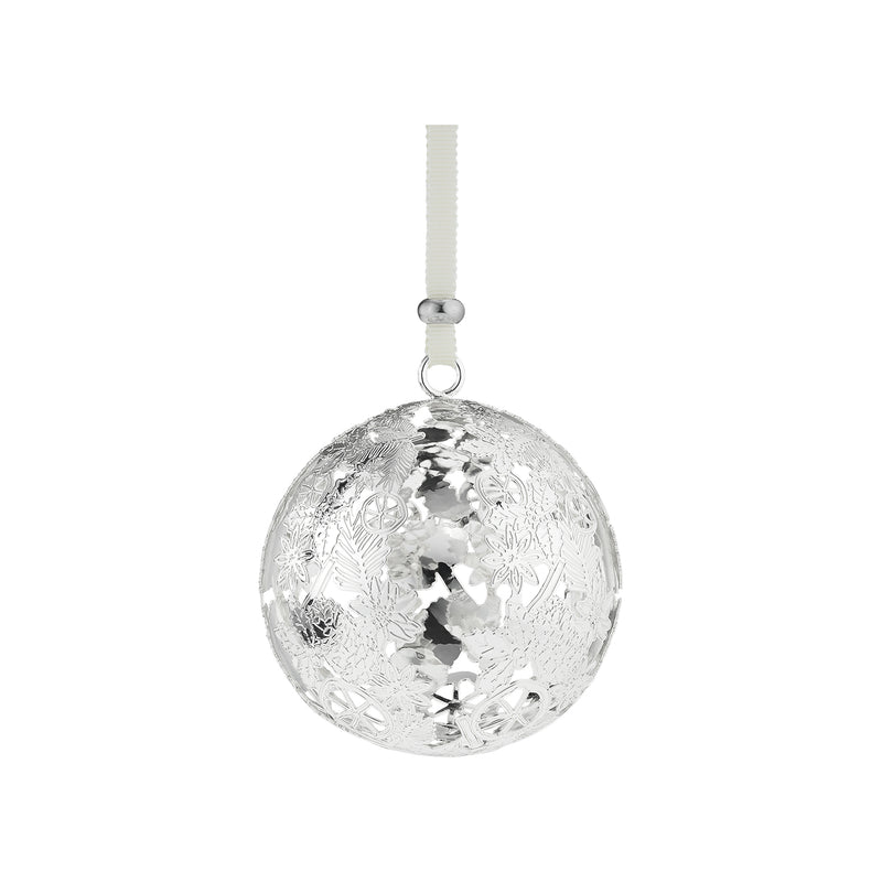 Silver-Plated Christmas Ornament 2025 Edition