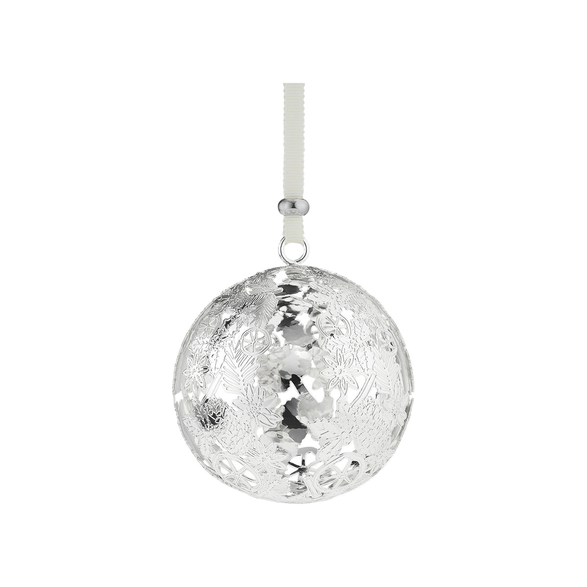 Silver-Plated Christmas Ornament 2025 Edition