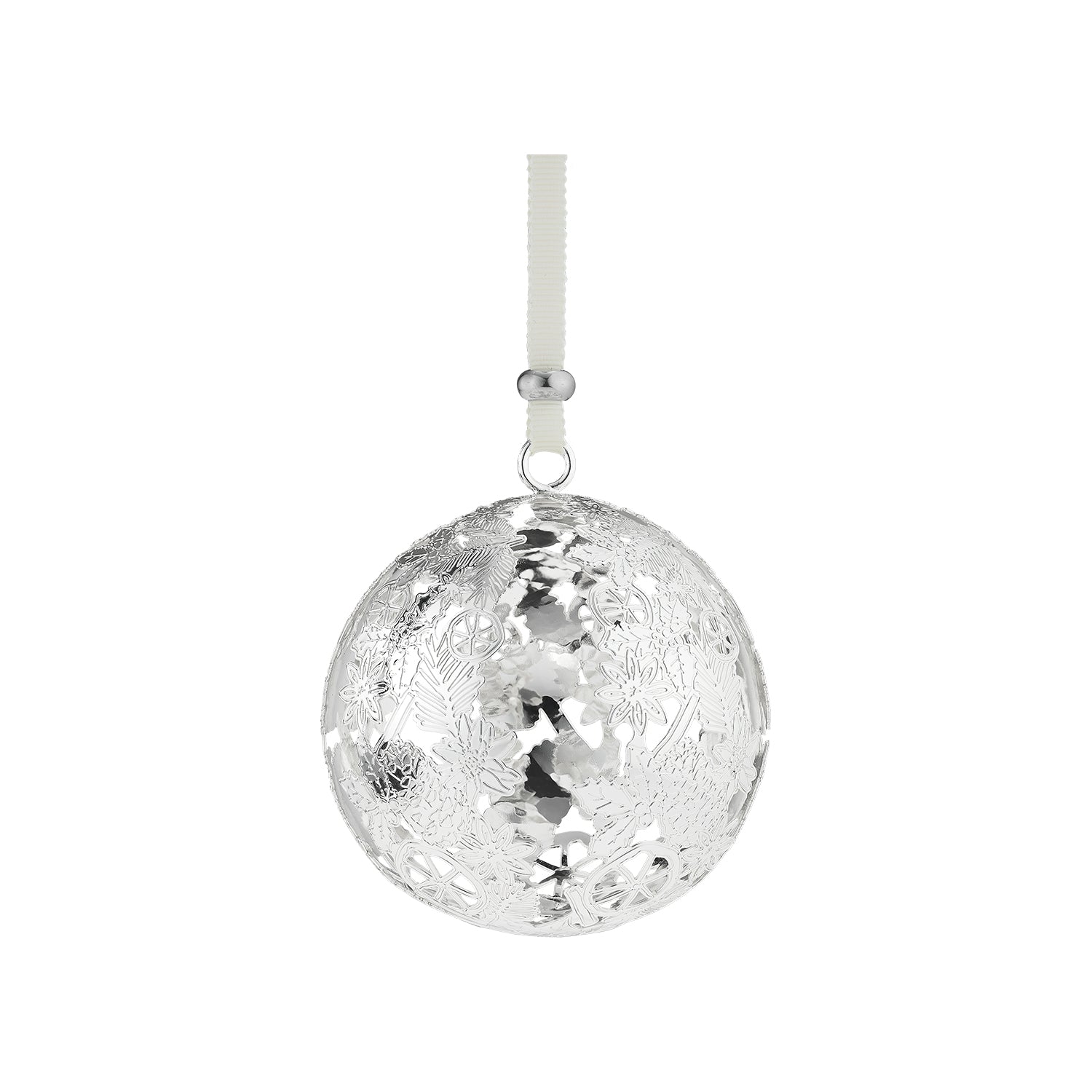Silver-Plated Christmas Ornament 2025 Edition