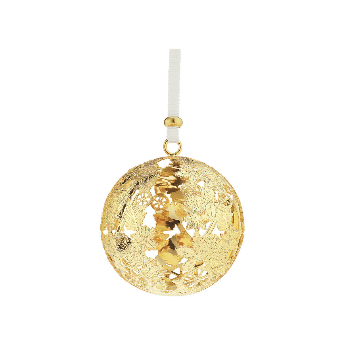 Silver-Plated Christmas Ornament 2025 Edition - Gold